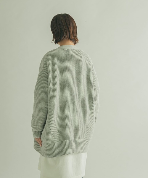 FORK&SPOON(フォークアンドスプーン)の「『WEB/一部店舗限定カラー』FORK&SPOON 両畦ニットカーディガン(ニット/セーター・レディース・ピンク/ブルー/グレー系その他/キャメル・1)」の14枚目の写真