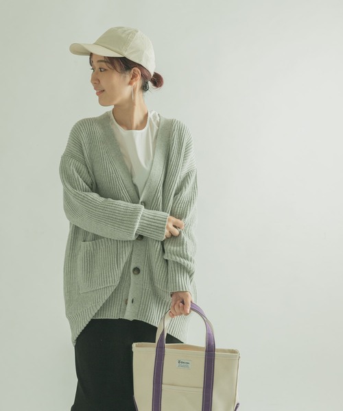 FORK&SPOON(フォークアンドスプーン)の「『WEB/一部店舗限定カラー』FORK&SPOON 両畦ニットカーディガン(ニット/セーター・レディース・ピンク/ブルー/グレー系その他/キャメル・1)」の22枚目の写真