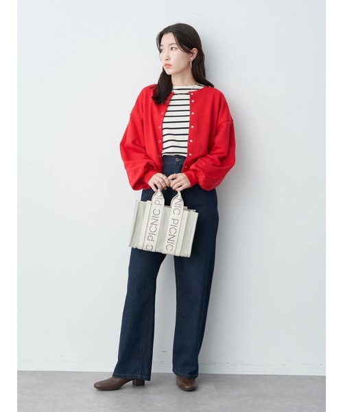 earth music&ecology（アースミュージックアンドエコロジー）の「ロゴテープミニトート（トートバッグ・レディース・ブラック/ブラウン/ベージュ・FREE）」の9枚目の写真