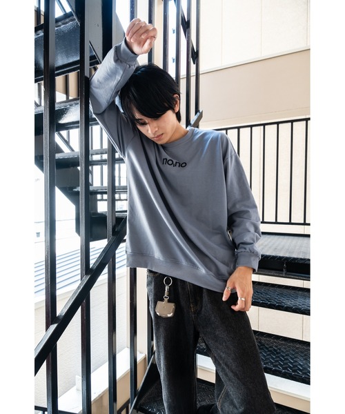 セール】パロットグリーン クルーネック スウェット トレーナー