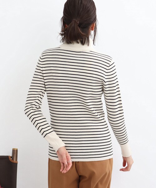 SHOO・LA・RUE（シューラルー）の「◆【洗える】ちくちくしにくい！ リブタートルネック やわらかニット（ニット/セーター・レディース・ダークブラウン系2/ブラック/ブルー/オフホワイト/サンドベージュ/ホワイト系5/レッド系1/ダークグリーン・01/04/05/02/03）」の12枚目の写真