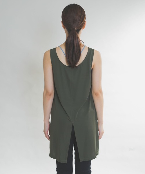 URBAN RESEARCH Sonny Label（アーバンリサーチサニーレーベル）の「SLAB Flare Tanktop（タンクトップ・レディース・ブラック/カーキ・FREE）」の8枚目の写真