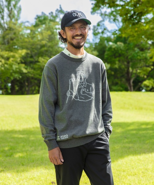 penguin BY MUNSINGWEAR(ペンギン バイ マンシングウェア)の「ZOZO CHAMPIONSHIP EXCLUSIVE Archive character sweater(ニット/セーター・メンズ・グレー・LARGE/MEDIUM/SMALL/X-LARGE)」の4枚目の写真