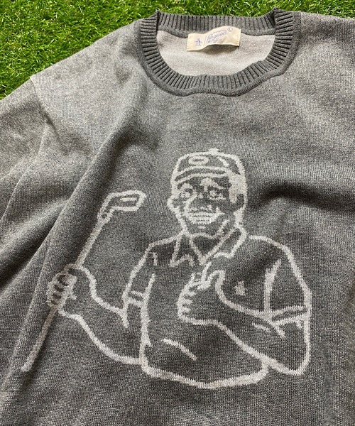 penguin BY MUNSINGWEAR(ペンギン バイ マンシングウェア)の「ZOZO CHAMPIONSHIP EXCLUSIVE Archive character sweater(ニット/セーター・メンズ・グレー・LARGE/MEDIUM/SMALL/X-LARGE)」の10枚目の写真