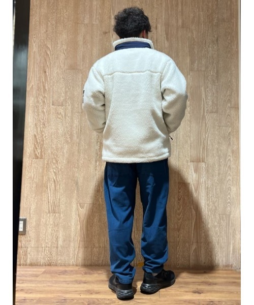 CAMP7（キャンプセブン）の「【CAMP7】ボアスタンドジャケット（ブルゾン・メンズ・ベージュ/ネイビー/オフホワイト・M/L/XL）」の18枚目の写真