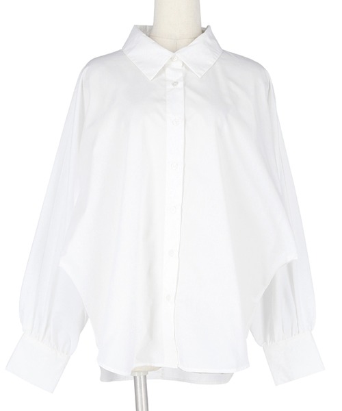 coca(coca)(コカ)の「ビックシルエットドルマンシャツ(シャツ/ブラウス・レディース・ダークベージュ/ホワイト・M/L)」の16枚目の写真
