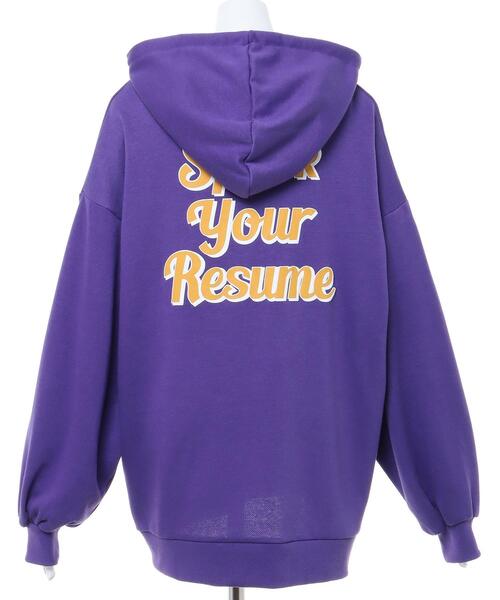 INGNI（イング）の「BACK発泡ロゴチュニックパーカー（パーカー・レディース・オートミール/パープル/ブラック・M）」の10枚目の写真