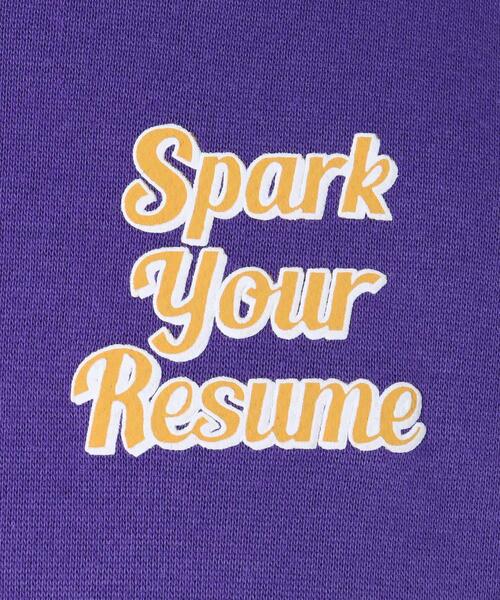 INGNI（イング）の「BACK発泡ロゴチュニックパーカー（パーカー・レディース・オートミール/パープル/ブラック・M）」の4枚目の写真