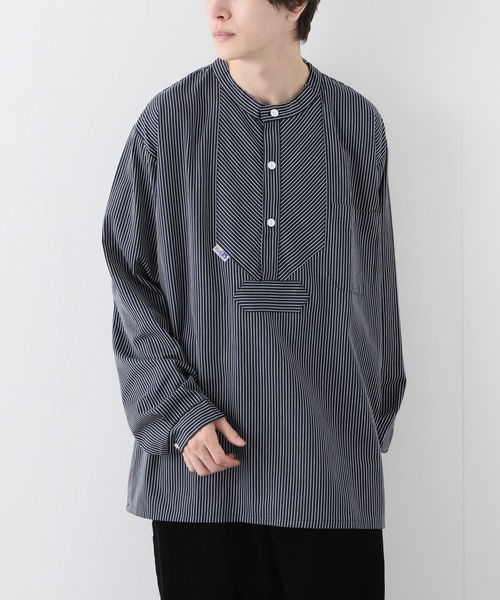 417 EDIFICE（フォーワンセブンエディフィス）の「【MODAS / モダス】 Fischehemd ART08009（シャツ/ブラウス・メンズ・ネイビー/ダークブルー・MEDIUM/X-LARGE/LARGE）」の2枚目の写真