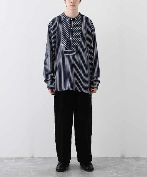 417 EDIFICE（フォーワンセブンエディフィス）の「【MODAS / モダス】 Fischehemd ART08009（シャツ/ブラウス・メンズ・ネイビー/ダークブルー・MEDIUM/X-LARGE/LARGE）」の13枚目の写真