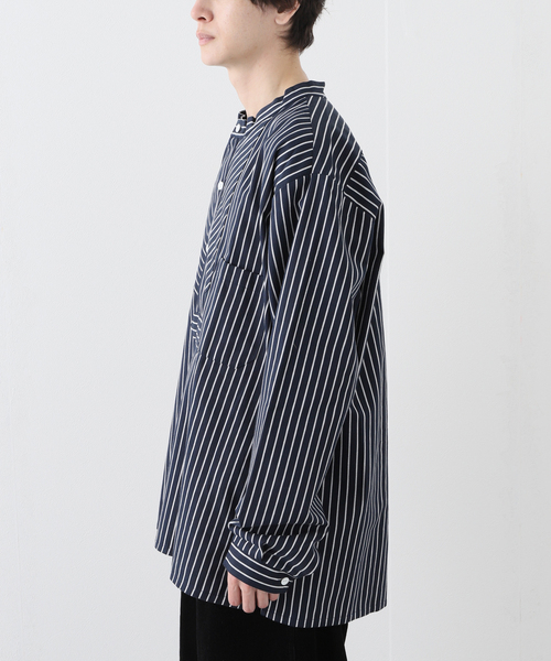 417 EDIFICE（フォーワンセブンエディフィス）の「【MODAS / モダス】 Fischehemd ART08009（シャツ/ブラウス・メンズ・ネイビー/ダークブルー・MEDIUM/X-LARGE/LARGE）」の9枚目の写真