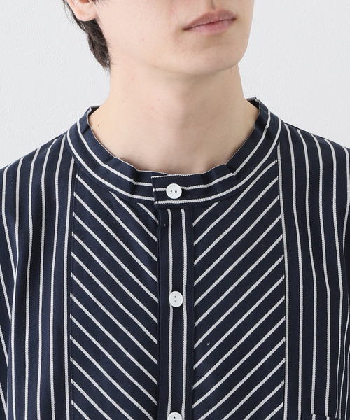 417 EDIFICE（フォーワンセブンエディフィス）の「【MODAS / モダス】 Fischehemd ART08009（シャツ/ブラウス・メンズ・ネイビー/ダークブルー・MEDIUM/X-LARGE/LARGE）」の11枚目の写真