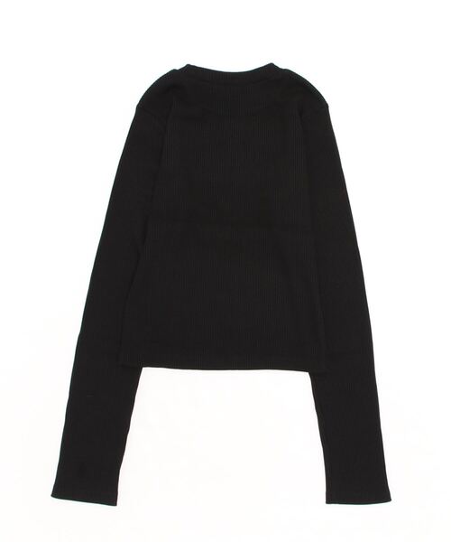 PHILLY（フィリー）の「フロントロゴリブトップス（Tシャツ/カットソー・レディース・ブラック/ホワイト・FREE）」の3枚目の写真