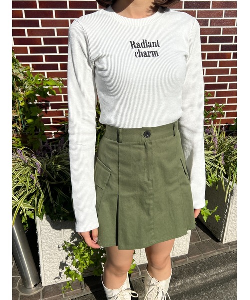 PHILLY（フィリー）の「フロントロゴリブトップス（Tシャツ/カットソー・レディース・ブラック/ホワイト・FREE）」の4枚目の写真