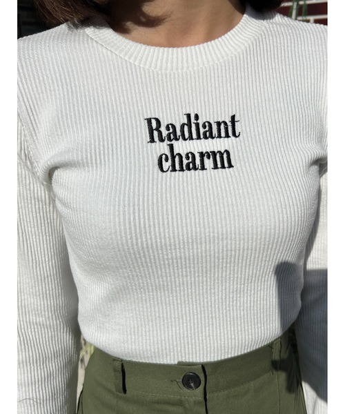 PHILLY（フィリー）の「フロントロゴリブトップス（Tシャツ/カットソー・レディース・ブラック/ホワイト・FREE）」の6枚目の写真