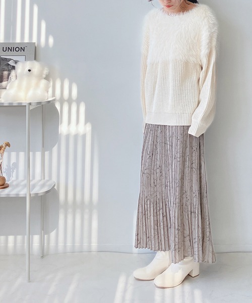 AS KNOW AS plus（アズノゥアズプラス）の「♪ゆらり消しプリーツスカート（スカート・レディース・ベージュ系その他/ホワイト系その他/ブラウン系その他/ブラック系その他・FREE）」の13枚目の写真