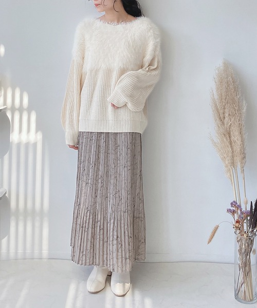 AS KNOW AS plus（アズノゥアズプラス）の「♪ゆらり消しプリーツスカート（スカート・レディース・ベージュ系その他/ホワイト系その他/ブラウン系その他/ブラック系その他・FREE）」の14枚目の写真