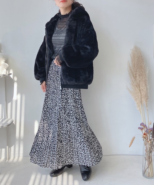 AS KNOW AS plus（アズノゥアズプラス）の「♪ゆらり消しプリーツスカート（スカート・レディース・ベージュ系その他/ホワイト系その他/ブラウン系その他/ブラック系その他・FREE）」の15枚目の写真