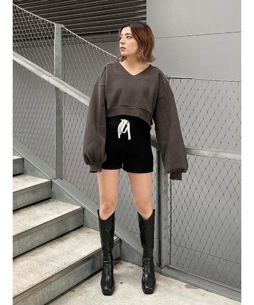 ENVYM（アンビー）の「ウエスタンロングブーツ（ブーツ・レディース・ブラック・23/24/25）」の6枚目の写真