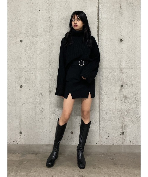 ENVYM（アンビー）の「ウエスタンロングブーツ（ブーツ・レディース・ブラック・23/24/25）」の4枚目の写真