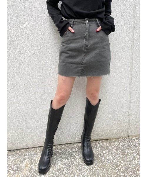 ENVYM（アンビー）の「ウエスタンロングブーツ（ブーツ・レディース・ブラック・23/24/25）」の10枚目の写真