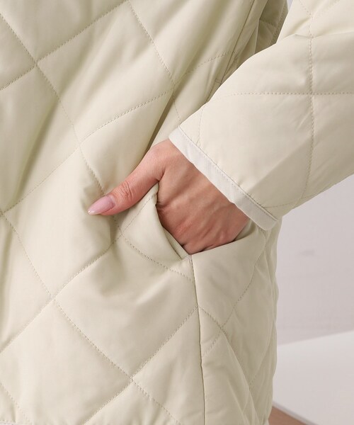 DRESKIP（ドレスキップ）の「◆【撥水/吸湿発熱/追加生産】今年は断然ショート丈！　キルトジャケット（ブルゾン・レディース・ブラック/グレー/カーキ・02/03）」の22枚目の写真