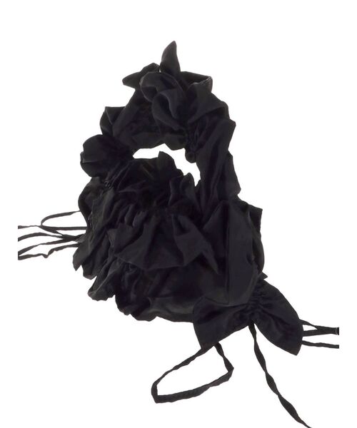 merry jenny（メリージェニー）の「frilly gather shoulder bag（ショルダーバッグ・レディース・アイボリー/ブラック・FREE）」の10枚目の写真