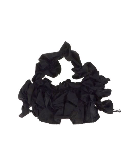 merry jenny（メリージェニー）の「frilly gather shoulder bag（ショルダーバッグ・レディース・アイボリー/ブラック・FREE）」の11枚目の写真