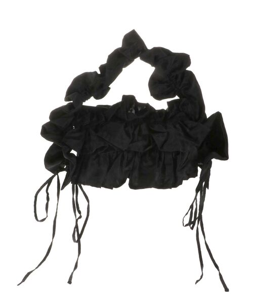 merry jenny（メリージェニー）の「frilly gather shoulder bag（ショルダーバッグ・レディース・アイボリー/ブラック・FREE）」の15枚目の写真