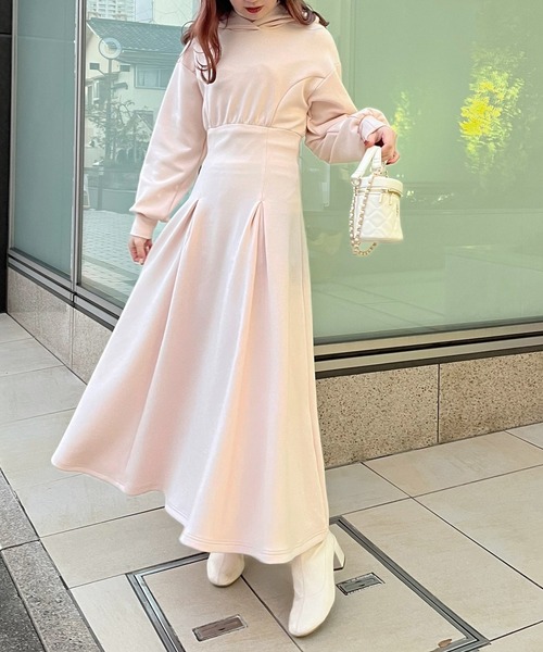 再入荷】フレアパーカーロングワンピース（ワンピース）｜one after