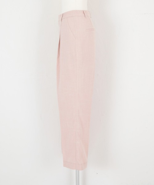 titivate（ティティベイト）の「ｾﾝﾀｰﾌﾟﾚｽﾘﾈﾝﾗｲｸｾﾐﾜｲﾄﾞﾊﾟﾝﾂ（その他パンツ・レディース・パープル/ピンク/ライトベージュ/ブラック・S/M/L）」の10枚目の写真