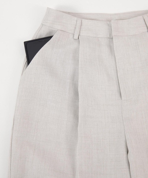 titivate（ティティベイト）の「ｾﾝﾀｰﾌﾟﾚｽﾘﾈﾝﾗｲｸｾﾐﾜｲﾄﾞﾊﾟﾝﾂ（その他パンツ・レディース・パープル/ピンク/ライトベージュ/ブラック・S/M/L）」の7枚目の写真