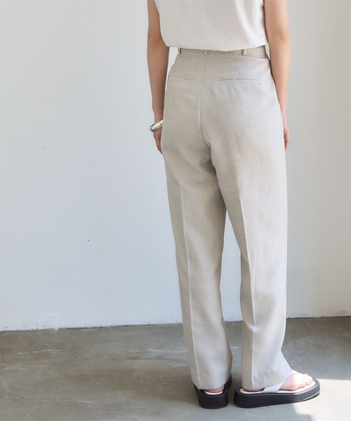 titivate（ティティベイト）の「ｾﾝﾀｰﾌﾟﾚｽﾘﾈﾝﾗｲｸｾﾐﾜｲﾄﾞﾊﾟﾝﾂ（その他パンツ・レディース・パープル/ピンク/ライトベージュ/ブラック・S/M/L）」の19枚目の写真