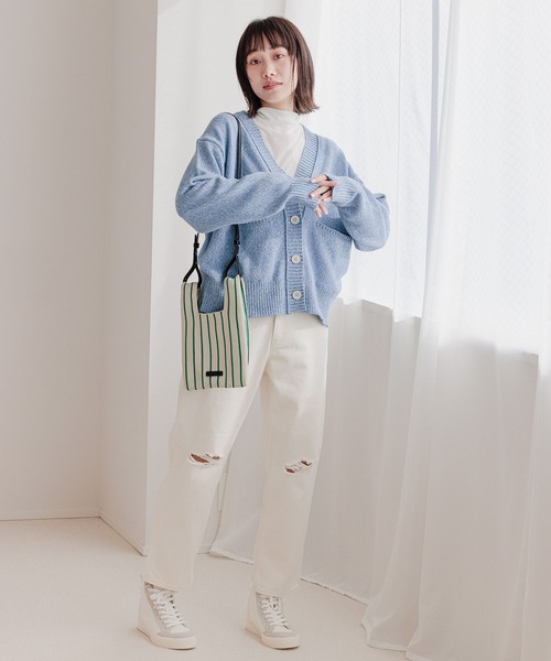 niko and...（ニコアンド）の「オリジナルニット2WAYショルダーバッグ（ショルダーバッグ・レディース・ブラック/イエロー/ブルー/その他1/アイボリー・0）」の10枚目の写真