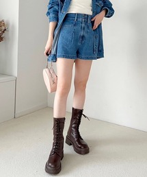 Heather | デニムショートパンツ　182956(デニムパンツ)