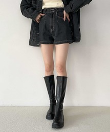 Heather | デニムショートパンツ　182956(デニムパンツ)