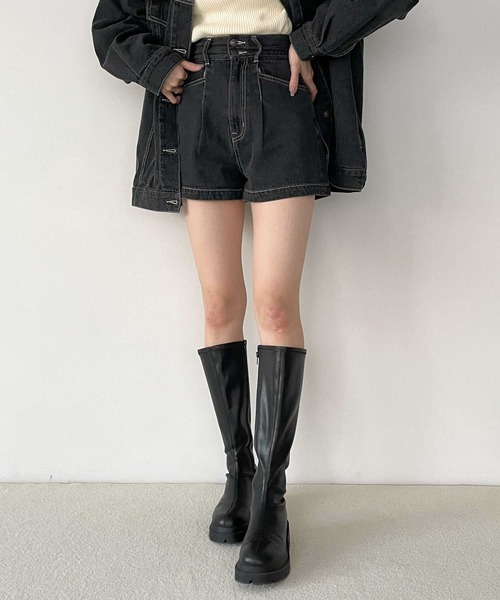 Heather（ヘザー）の「デニムショートパンツ 182956（デニム