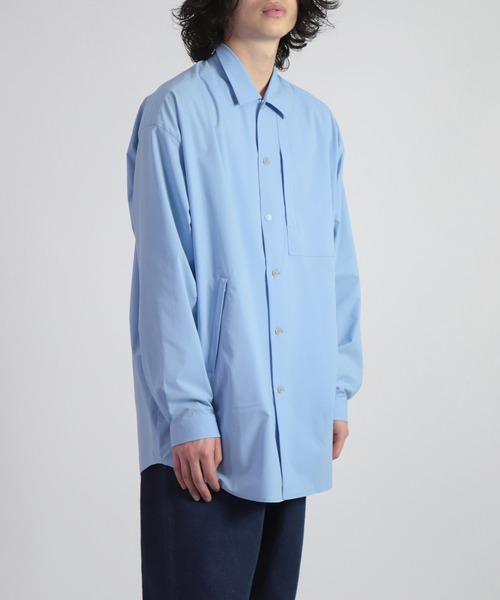 WOOLRICH（ウールリッチ）の「[WOOLRICH] ANYTIME LONG SHIRT エニータイムロングシャツ（シャツ/ブラウス・メンズ・サックスブルー・M/L）」の6枚目の写真