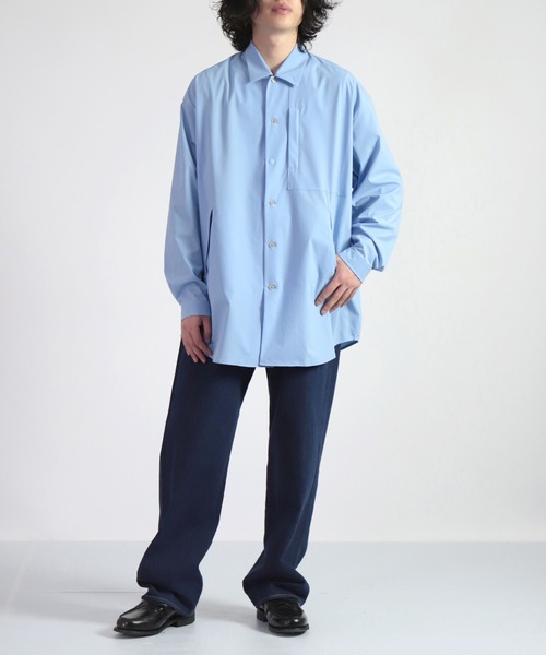 WOOLRICH（ウールリッチ）の「[WOOLRICH] ANYTIME LONG SHIRT エニータイムロングシャツ（シャツ/ブラウス・メンズ・サックスブルー・M/L）」の13枚目の写真