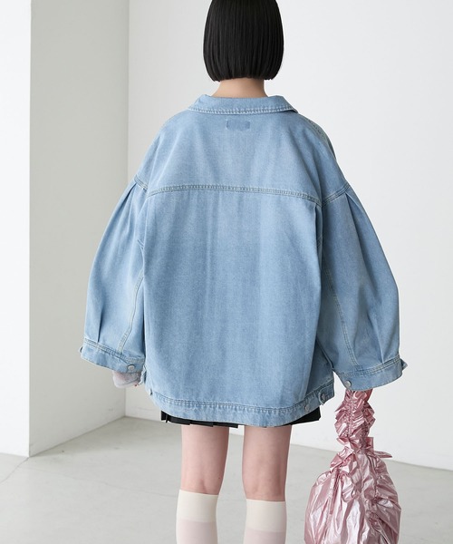 AALTO 2wayビッグカラーデニムジャケット AALTO 2wayビッグカラーデニムジャケット AALTO 2wayビッグ