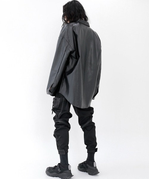 minsobi（ミンソビ）の「スティッチベルクロカーゴパンツ カーゴ