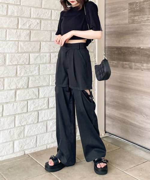 Heather（ヘザー）の「Wベルトバルキーソールサンダル　182408（サンダル・レディース・ブラック/アイボリー・L/M）」の12枚目の写真