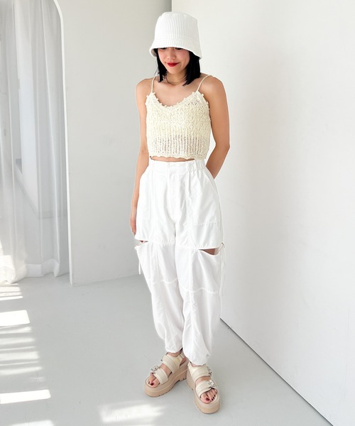 Heather（ヘザー）の「Wベルトバルキーソールサンダル　182408（サンダル・レディース・ブラック/アイボリー・L/M）」の18枚目の写真