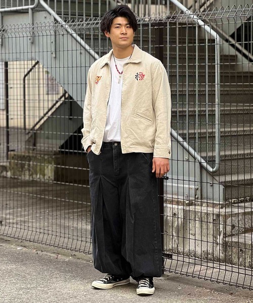 HOUSTON（ヒューストン）の「ＨOUSTON-VIETNAM JACKET（その他アウター・メンズ・ブラック/インディゴブルー/キナリ・L/XL）」の20枚目の写真