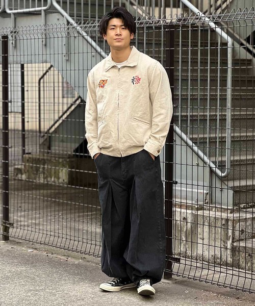 HOUSTON（ヒューストン）の「ＨOUSTON-VIETNAM JACKET（その他アウター・メンズ・ブラック/インディゴブルー/キナリ・L/XL）」の14枚目の写真