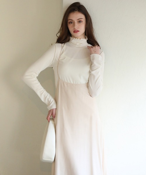 aity（アイティ）の「ツイルストラップキャミワンピース 夏服（ワンピース・レディース・ブラック/ブルー/ライトグレー/ベージュ/アイボリー・M）」の20枚目の写真