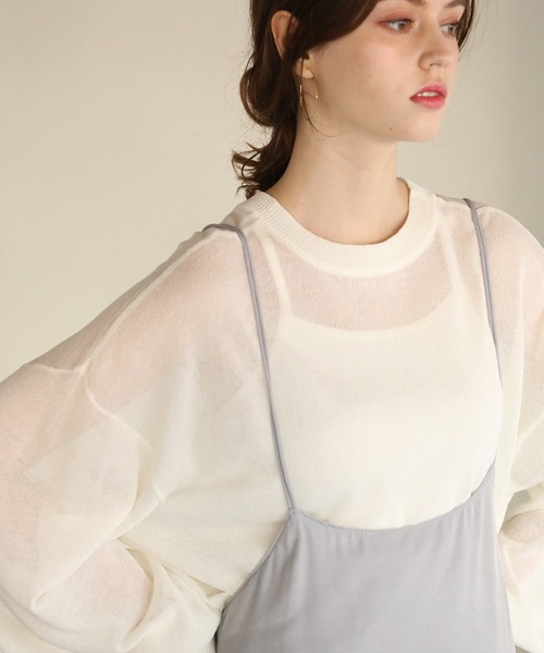 aity（アイティ）の「ツイルストラップキャミワンピース 夏服（ワンピース・レディース・ブラック/ブルー/ライトグレー/ベージュ/アイボリー・M）」の8枚目の写真