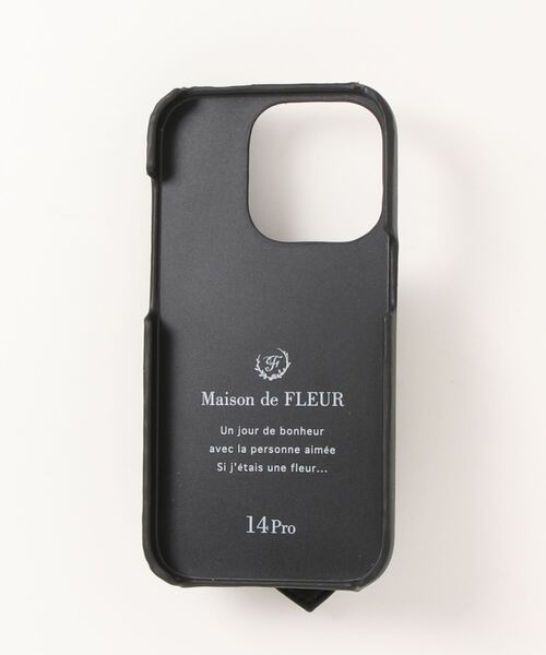 Maison de FLEUR iPhone 14 Pro ケース　ブラック Maison de FLEUR - ♡新品♡メゾンドフルール♡モノグラムiPhone14Pro