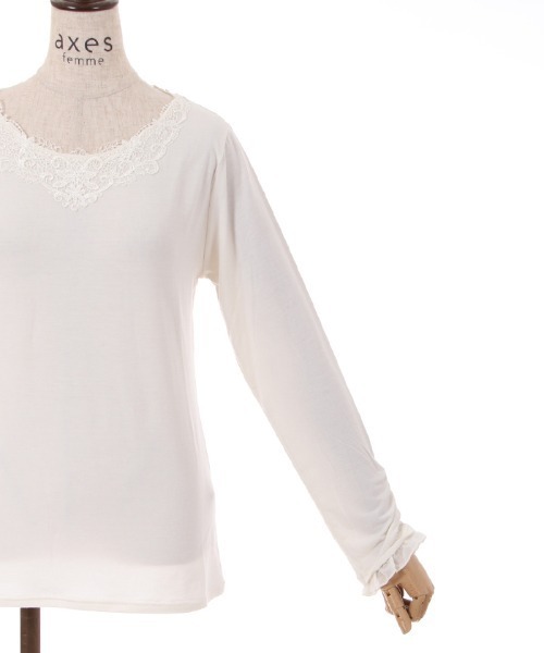 axes femme（アクシーズファム）の「モチーフレースインナー（インナーウェア/肌着・レディース・ブラック/ピンク/キナリ・FREE）」の13枚目の写真