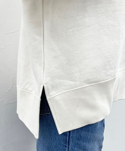 LOWRYS FARM(ローリーズファーム)の「カレッジウラケ6S 191372(Tシャツ/カットソー・レディース・グレー/チャコールグレー/アイボリー・FREE)」の9枚目の写真